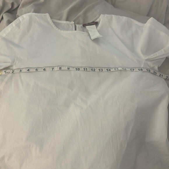 MAXMARA White ruffle sleeve cotton blouse 14 - Picture 7 of 7